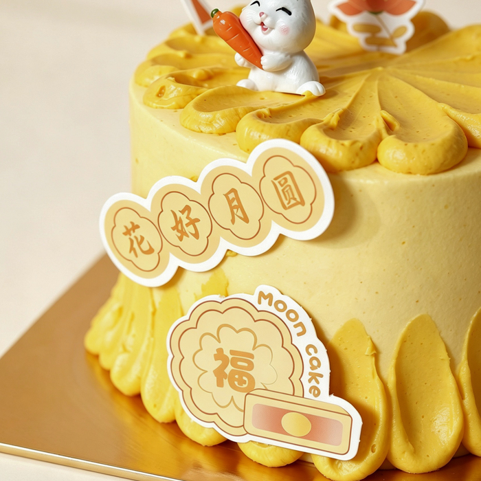 Mid-Autumn Whimsical Rabbits Cake