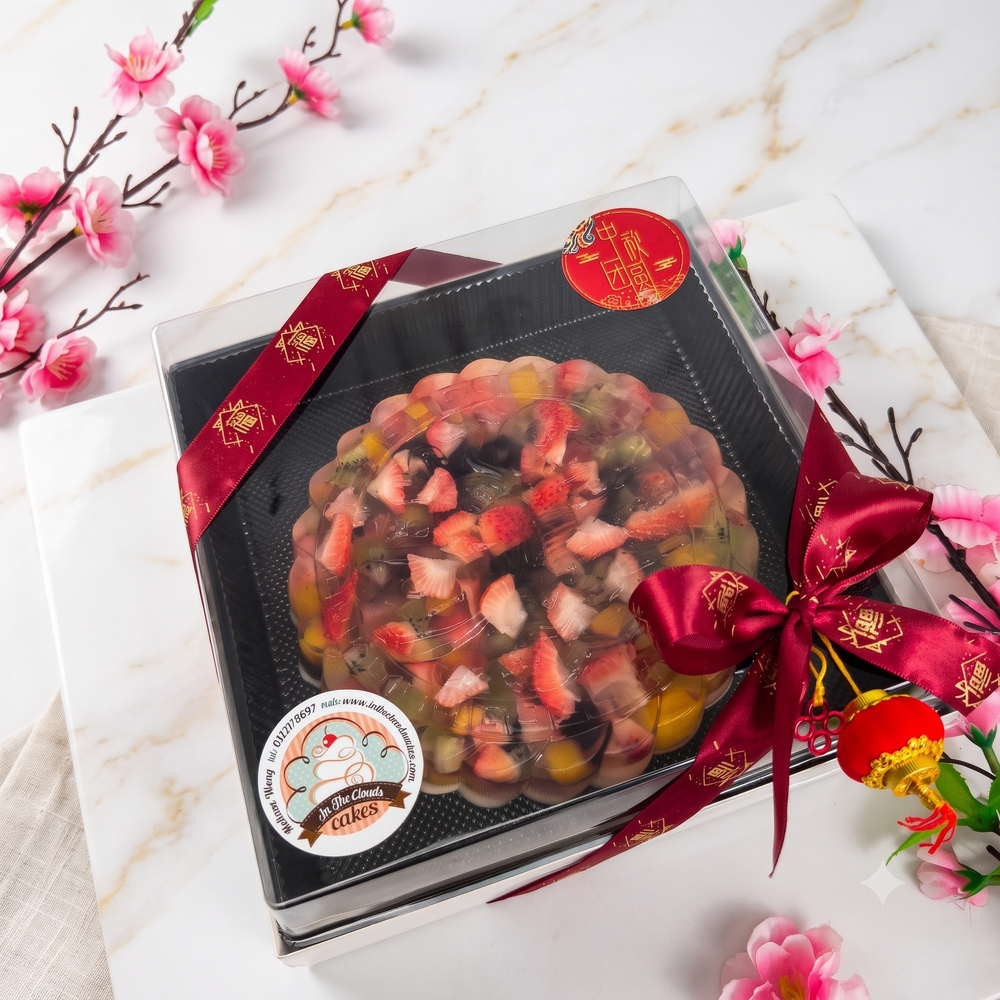 Fresh Fruit Giant Jelly Mooncake 8"