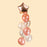 Metallic & Confetti Helium Balloons + Foil Star Balloon 8 pieces