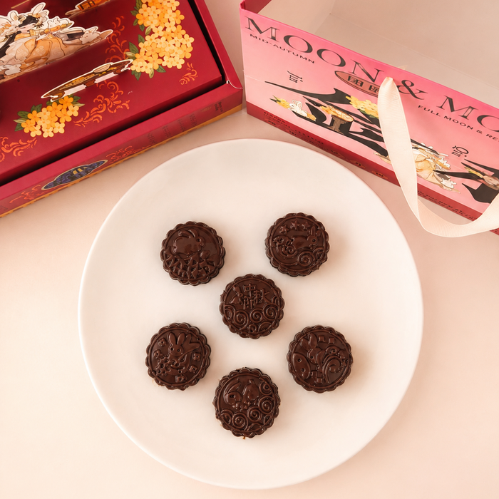 Golden Oasis – Dubai Chocolate Mooncake