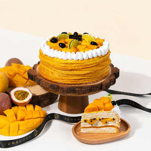 Alphonso Mango Passion Crepe Cake