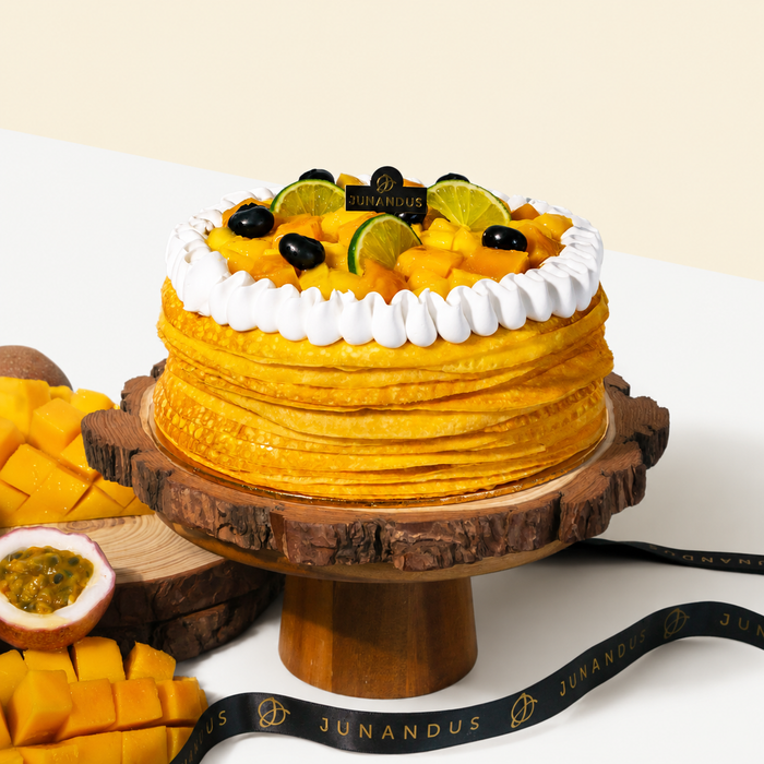 Alphonso Mango Passion Crepe Cake