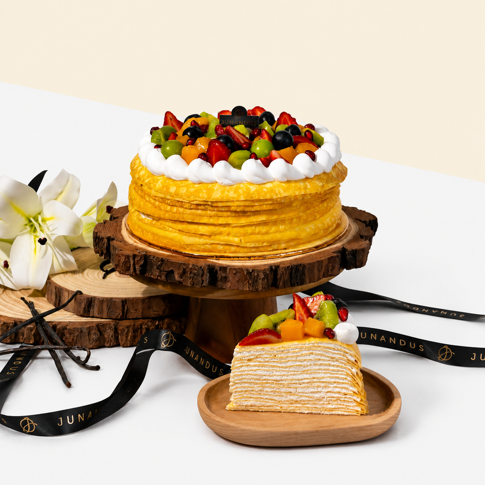 Fruity Madagascar Vanilla Crepe Cake
