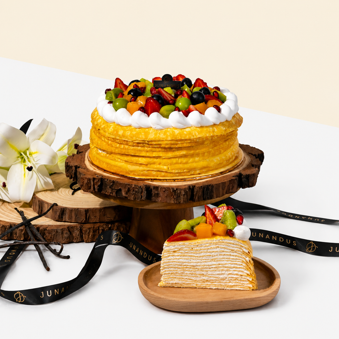 Fruity Madagascar Vanilla Crepe Cake
