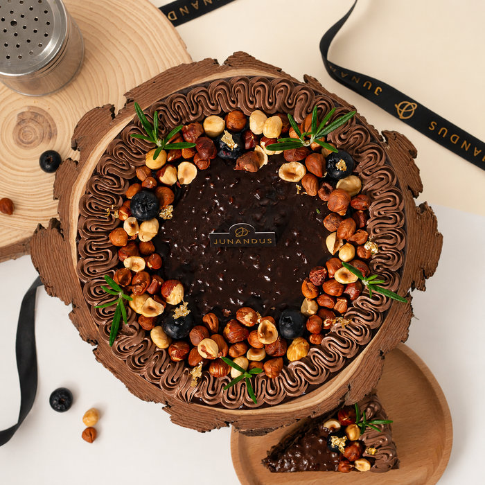 Callebaut Gianduja Dark Chocolate Chiffonge Cake