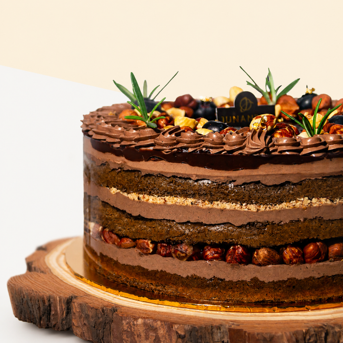 Callebaut Gianduja Dark Chocolate Chiffonge Cake