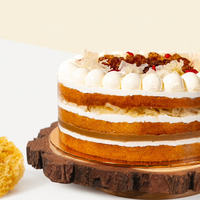 Collagen Snow Bird Nest Peach Gum Chiffonge Cake