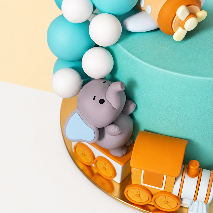 Teddy Bear Boy Theme Cake 6 inch