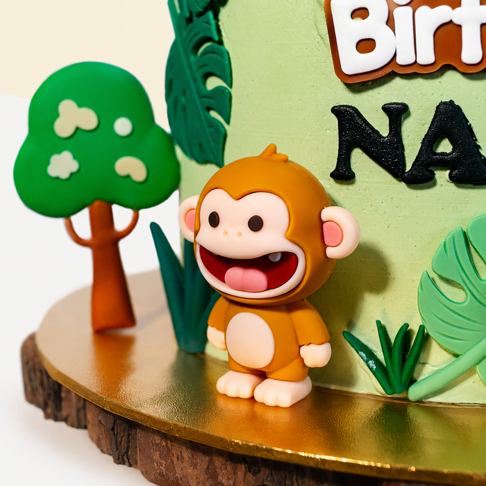 Safari Animals Theme Cake 6 inch