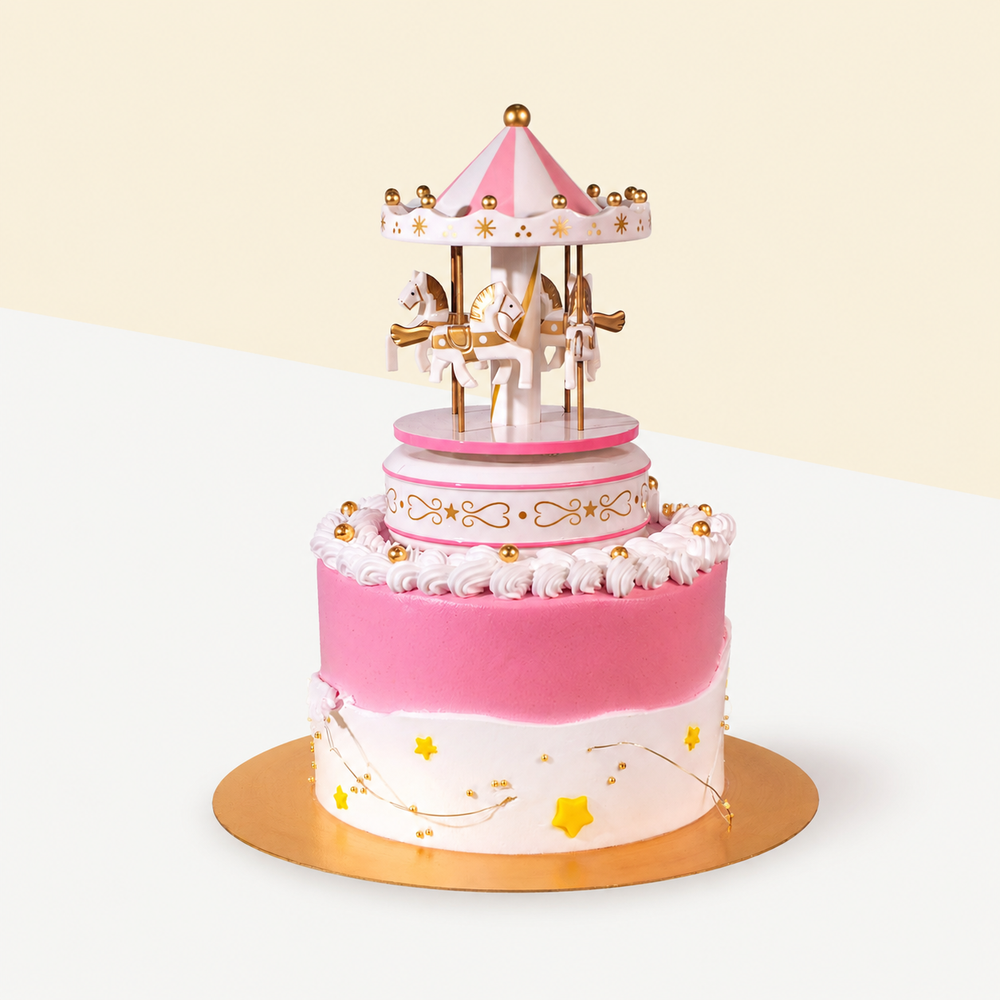 Carousel Theme Cake 6 inch