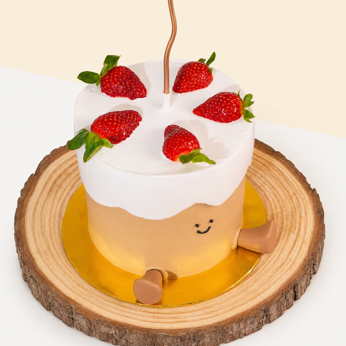 Strawberry Plushie Cake 6 inch