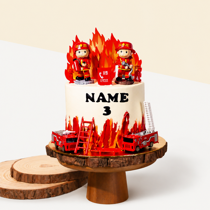 Firefighter Theme Cake 6 inch