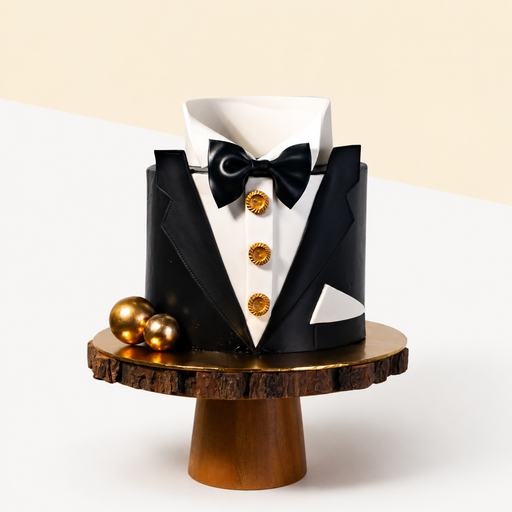 Tuxedo Theme Cake 6 inch