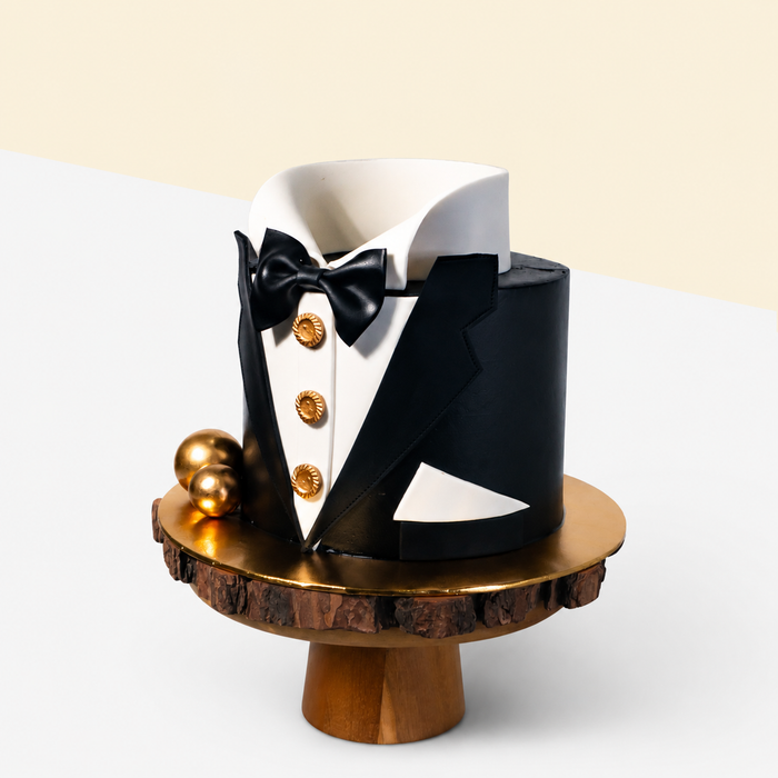 Tuxedo Theme Cake 6 inch
