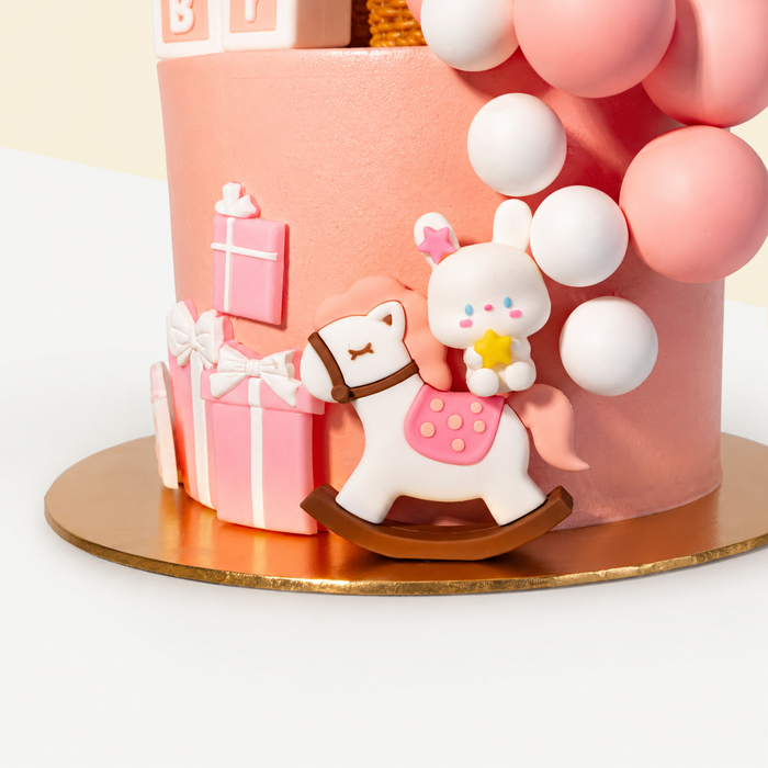 Teddy Bear Girl Theme Cake 6 inch