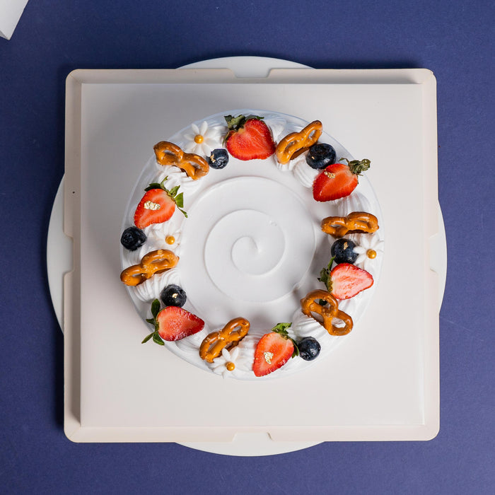 Fresh Fruit Mille Crepe Cake 6 inch - Cake Together - Online Father’s Day Cake & Gift Delivery