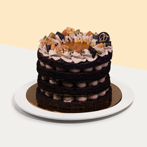 Salted Caramel Vegan Naked Cake 6 inch - Cake Together - Online Cake & Gift Delivery