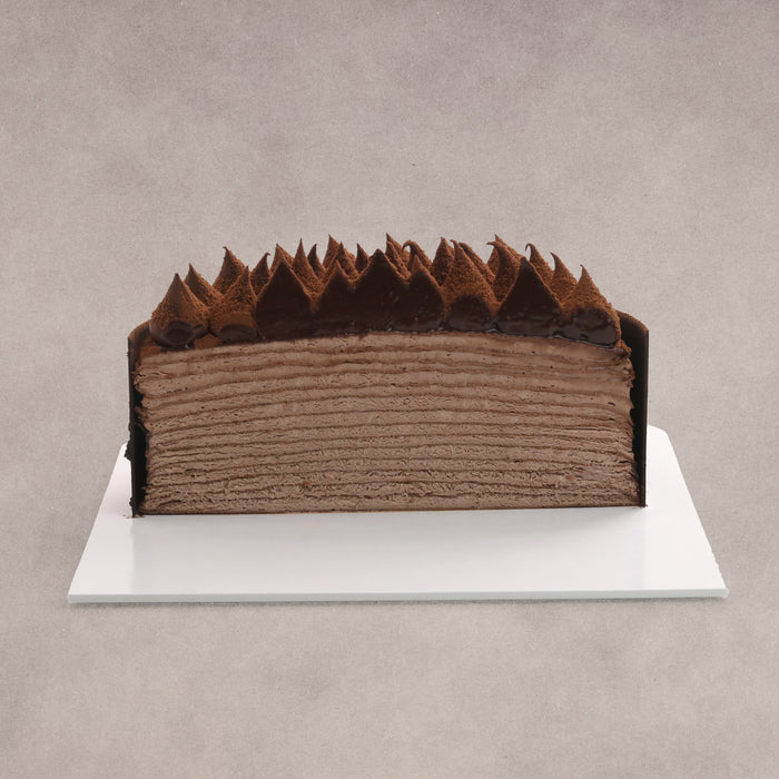Dark Chocolate Mille Crepe Cake 6“