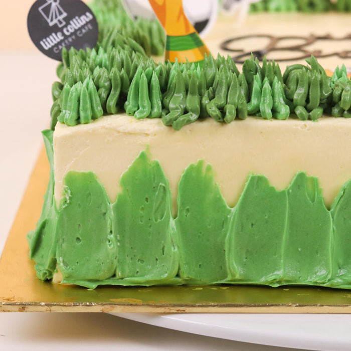 Soccer Square Party Cake 8 inch