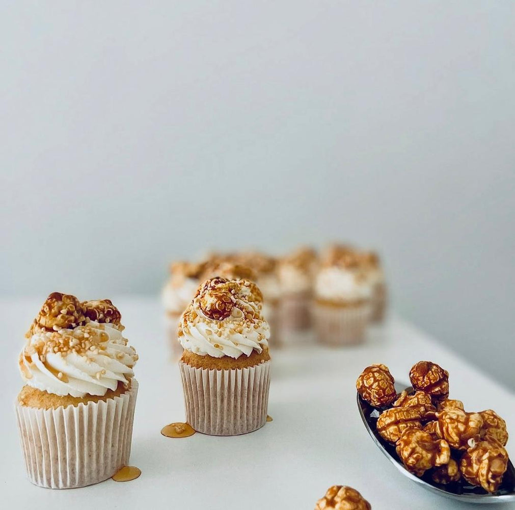 Caramel Popcorn Cupcakes