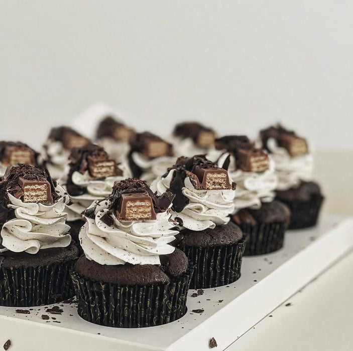 KitKat Stuffed Cupcakes