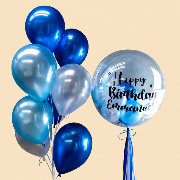 Classic Helium Bubble Balloon Bouquet