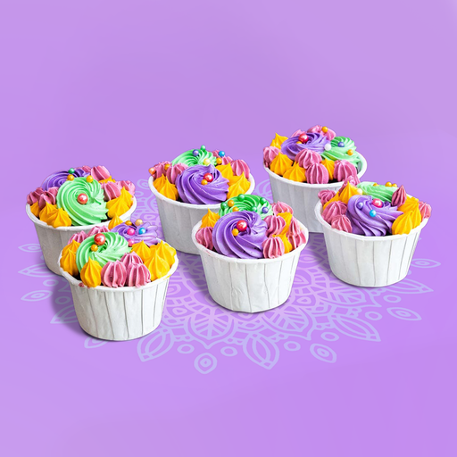 Kek cawan Pastel Deepavali