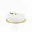 Sponge cake with Pandan layer jelly and coconut flakes