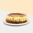 Belgian chocolate infused cheesecake bottom layer along with a classic burnt cheesecake top layer