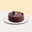 Moist chocolate cake coated with rich chocolate ganache