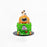 Buttercake hand decorated with monsters design