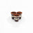 Chocolate sponge cake soaked in coffee with chocolate espresso ganache, with cream cheese and cocoa powder