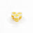 Lemon sponge cake, with low fat Greek yogurt, mango cream, almond flakes and frozen mango cubes