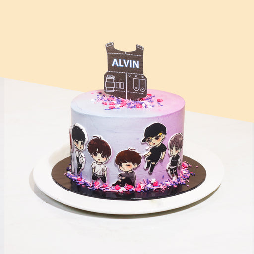 BTS Kpop design cake