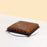 Fudge brownies drizzled in caramel sauce
