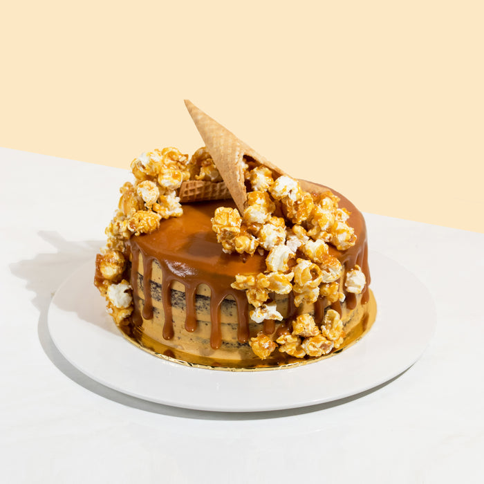 Salted Caramel Popcorn 7 inch - Cake Together - Online Cake & Gift Delivery