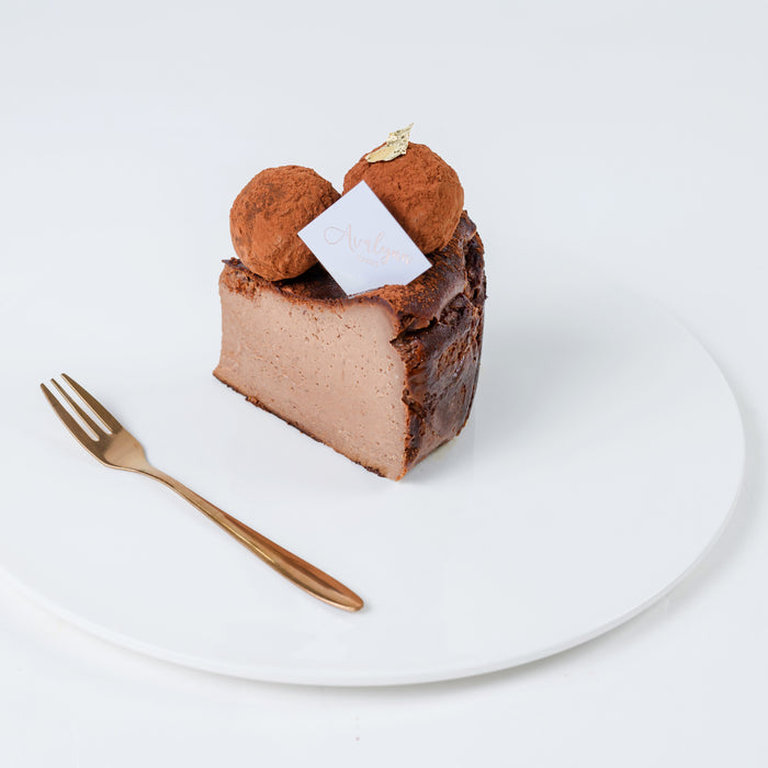 Chocolate Brownie Truffles Basque Burnt Cheesecake 6 inch - Cake Together - Online Birthday Cake Delivery