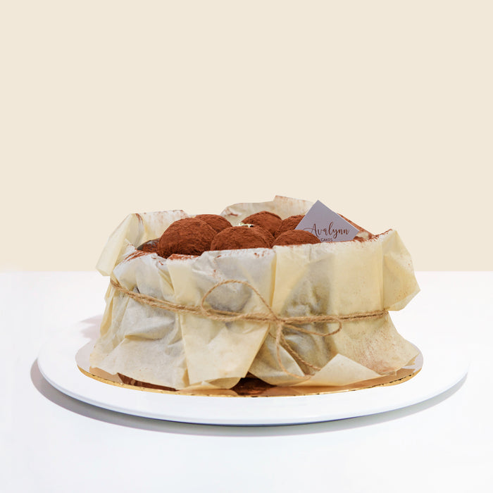 Chocolate Brownie Truffles Basque Burnt Cheesecake 6 inch - Cake Together - Online Birthday Cake Delivery