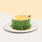 Buttercream cake shaped to look like a durian