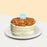 French carrot cake with Greek black currant, layered with German cheese and topped with caramelized nuts