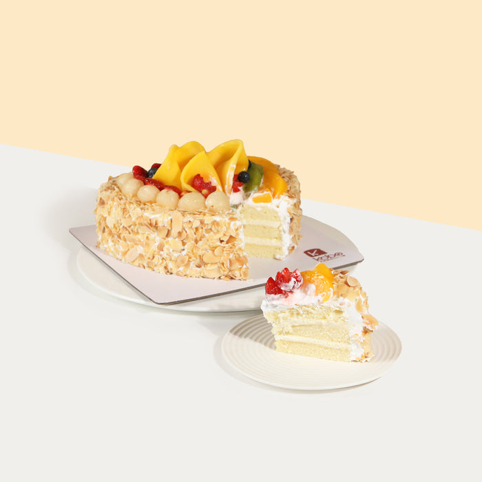 Lychee Heart Cake 8 inch - Cake Together - Online Birthday Cake Delivery