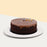 Chocolate sponge cake, glazed with a layer of hazelnut chocolate