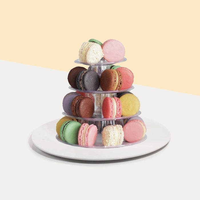 Elevete Patisserie macaron tower of 25 pieces