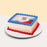 Large rectangular edible image printed cake with customizable corporate logo