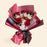 Fresh red roses and Ferrero Rosher bouquet