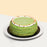 Mille crepe with layers of matcha cream and red bean chunks