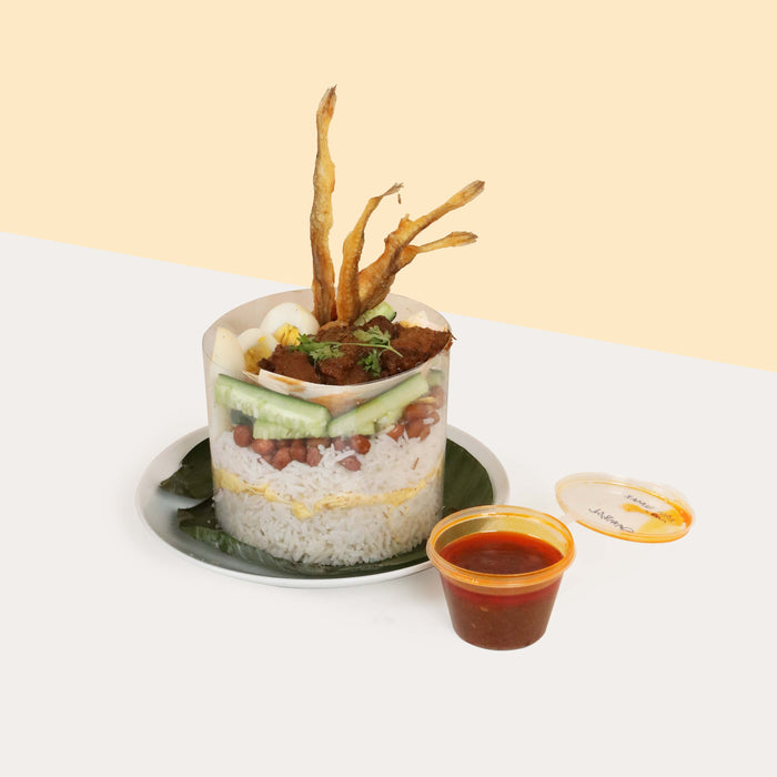 Nasi Lemak Cake - Beef Rendang 5.5 inch - Cake Together - Online Birthday Cake Delivery