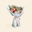 Flower bouquet with Premium Kenya Cappuccino Rose, Lilac Rose, Coffee Time Rose, Carnation, Alstroemeria & Brown Ping Pong