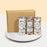 Bundle of three cookies of macadamia white chocolate chip, sea salt hazelnut chocolate, and sea salt pistachio chocolate