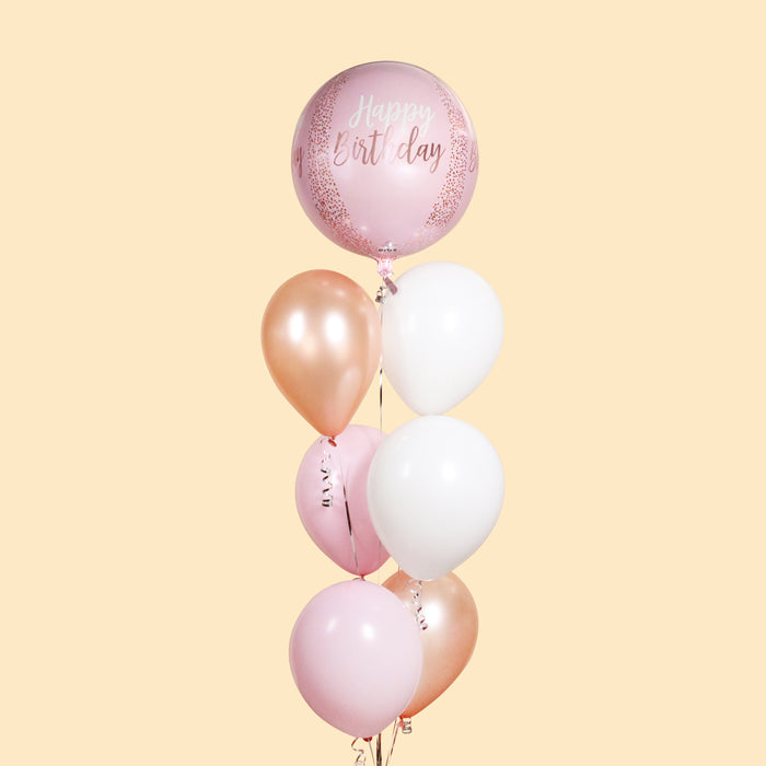 Balloon bundle with a pink Happy Birthday balloon for the ladies